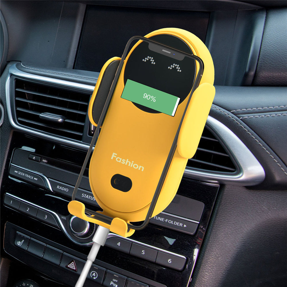 Support voiture à serrage auto et charge sans fil