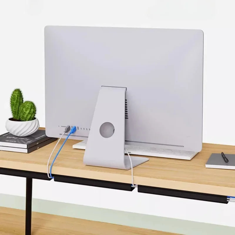 Range-câbles sous bureau 40 cm