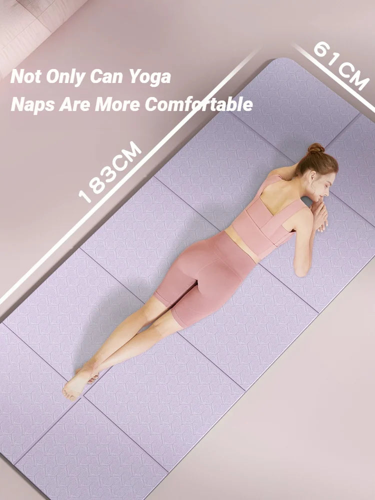 Tapis de yoga pliable antidérapant