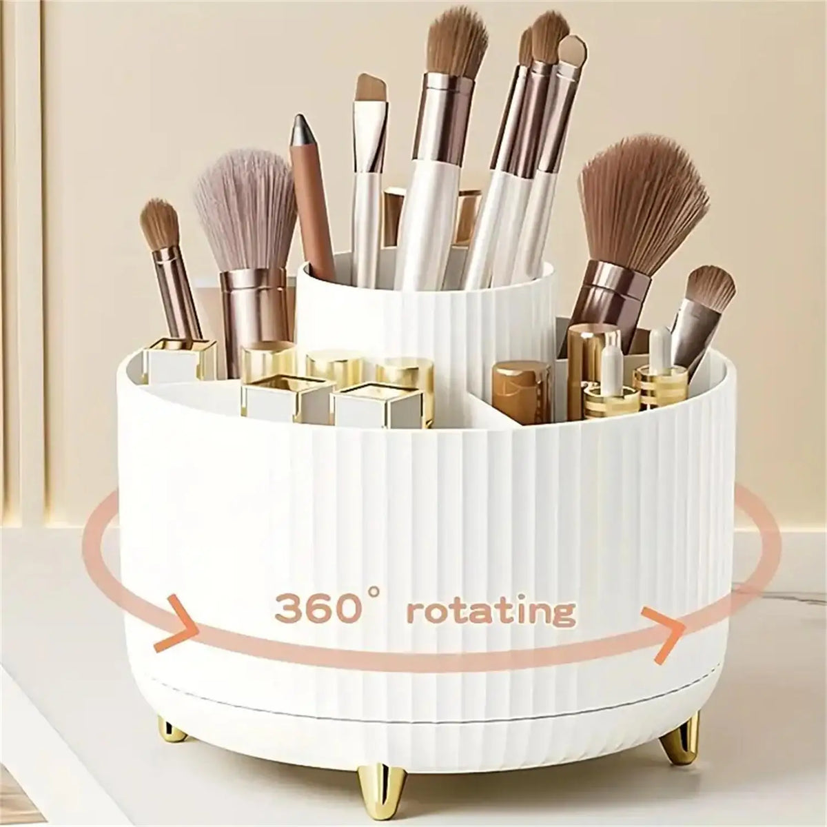 Organiseur rotatif pour maquillage