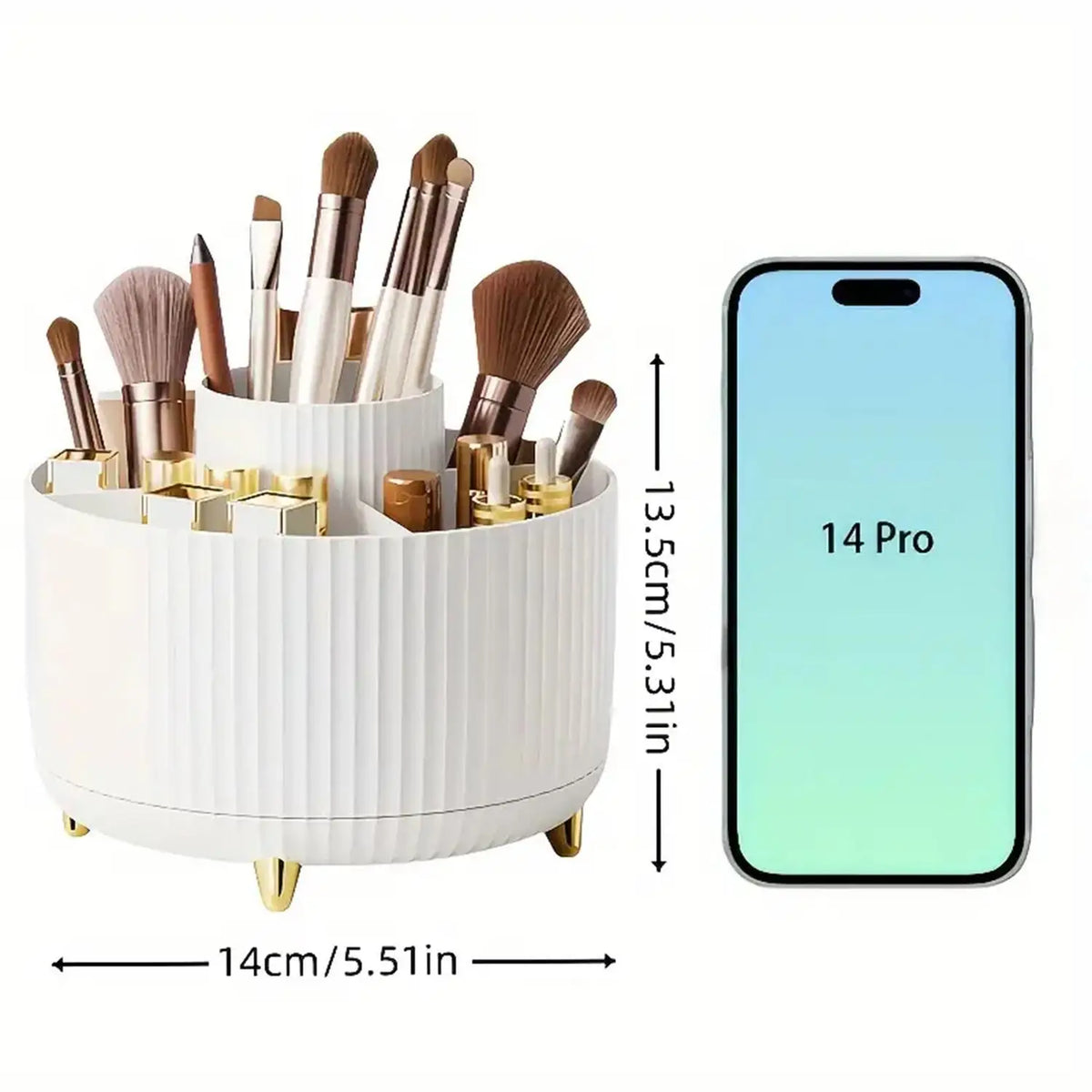 Organiseur rotatif pour maquillage