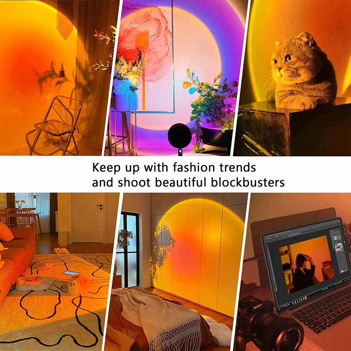 Lampe projecteur coucher de soleil