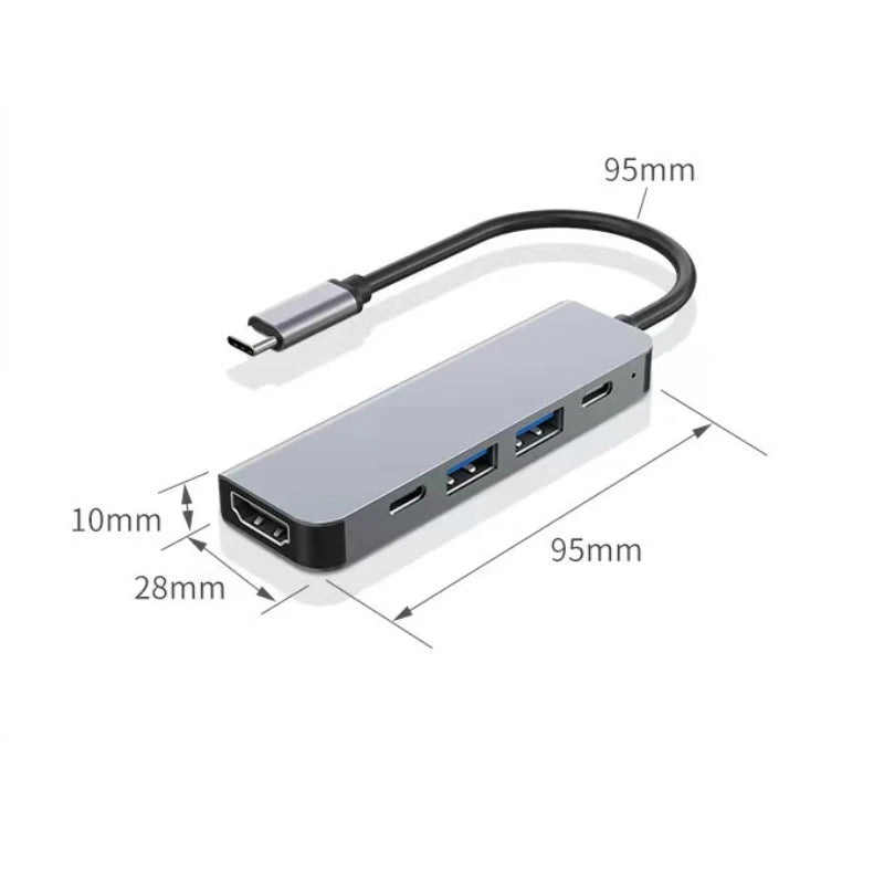 Hub USB-C 6 en 1 avec HDMI 4K
