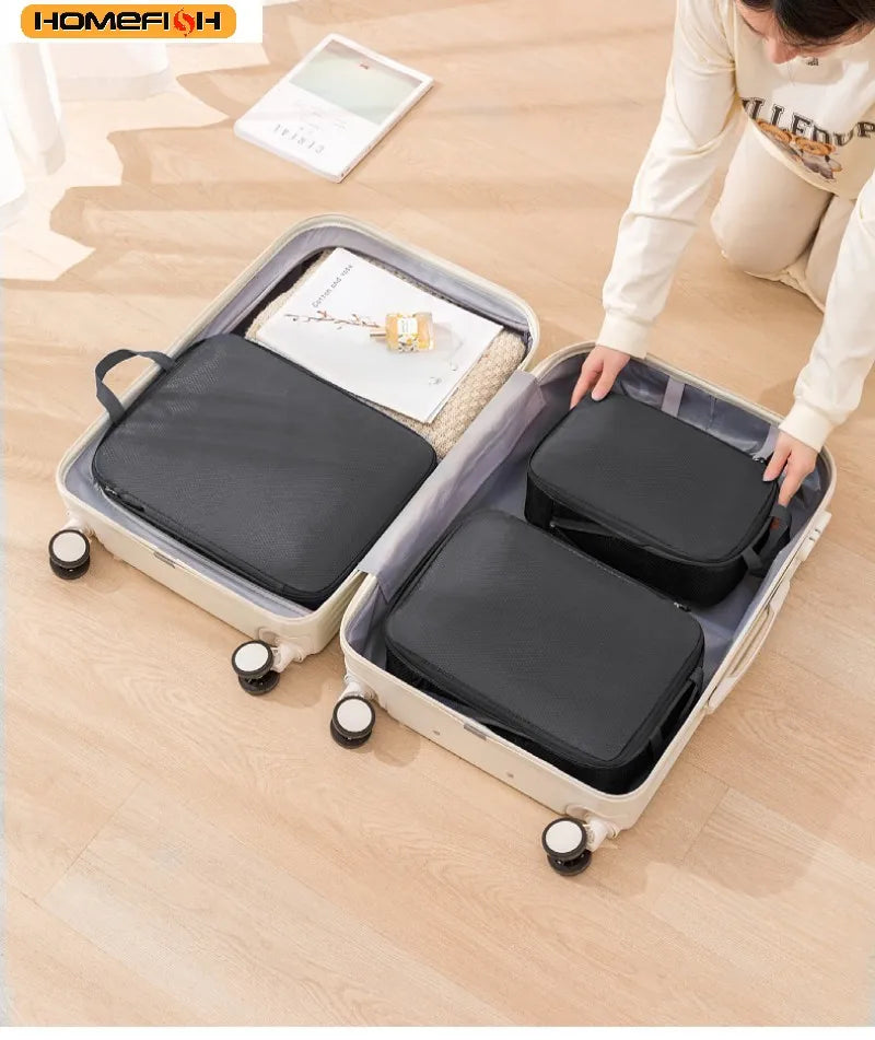 Sacs de rangement compressibles pour valise (lot de 3)