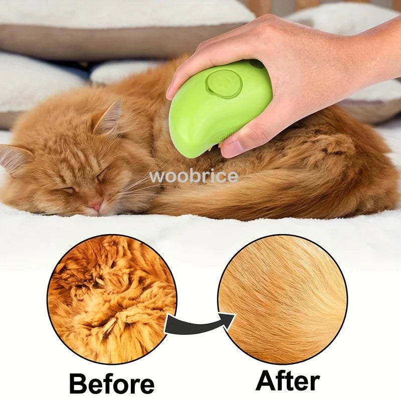 Brosse vapeur 3 en 1 pour chat et chien
