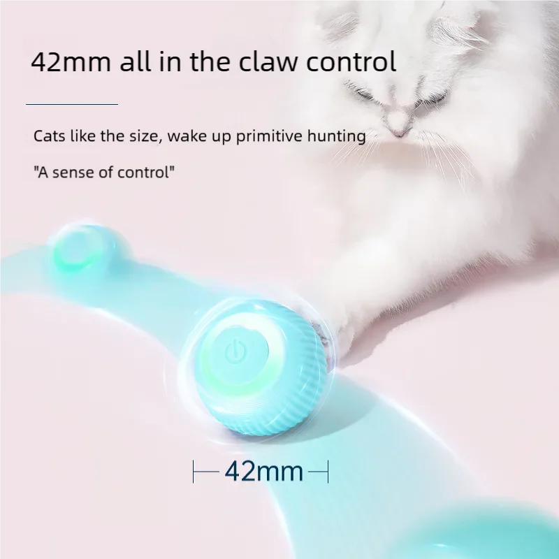 Balle roulante automatique pour chat