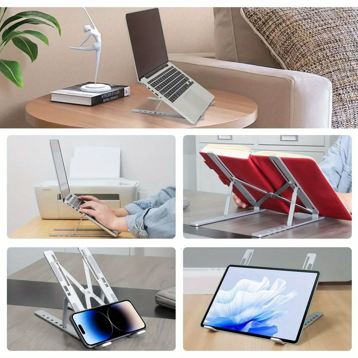 Support pliable pour ordinateur portable