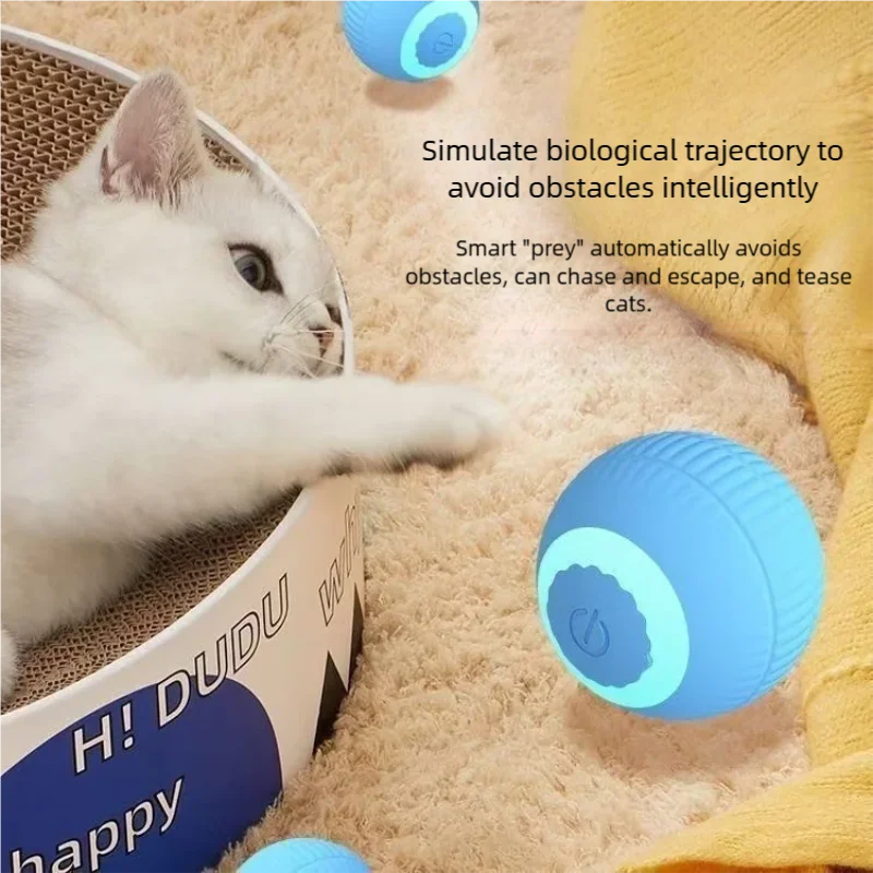 Balle roulante automatique pour chat