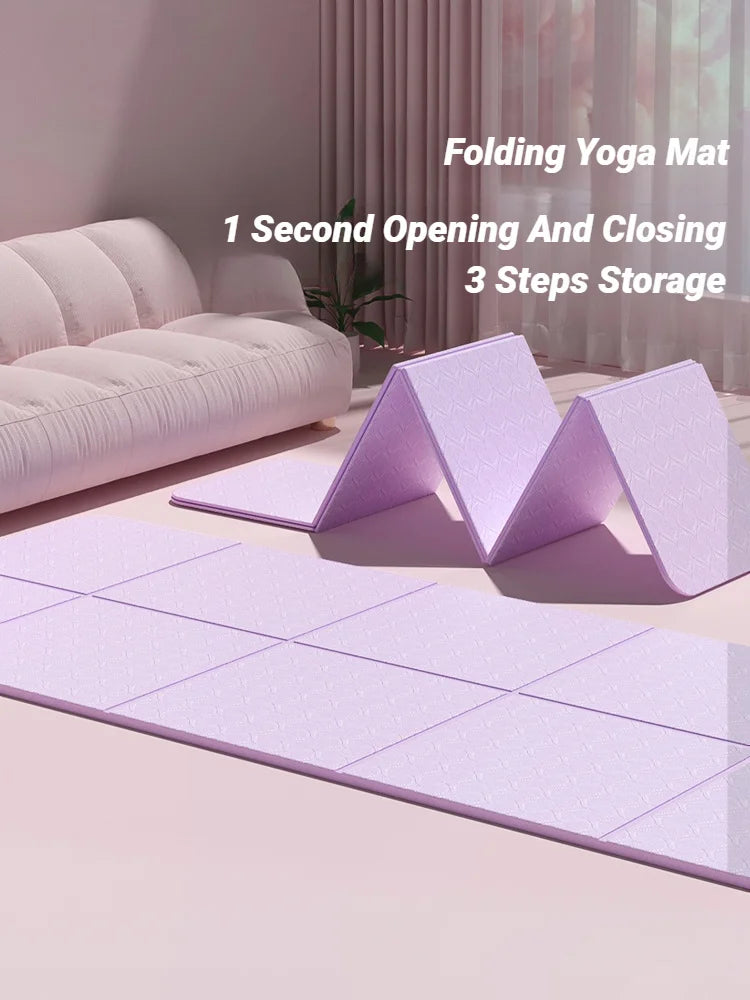 Tapis de yoga pliable antidérapant