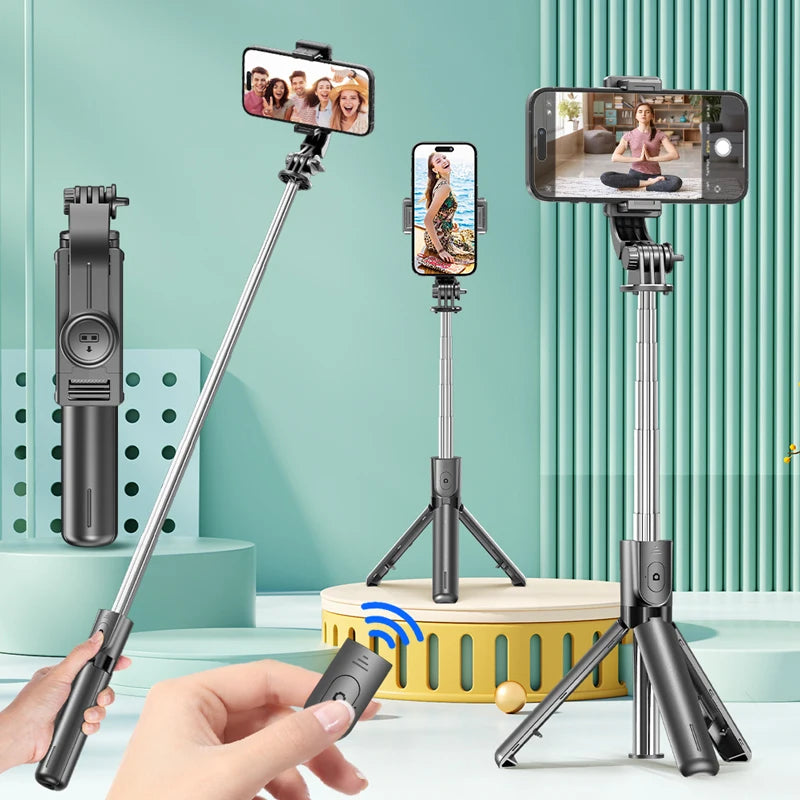 Perche à selfie trépied avec télécommande