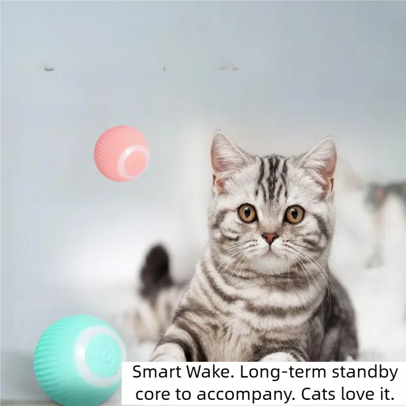Balle roulante automatique pour chat