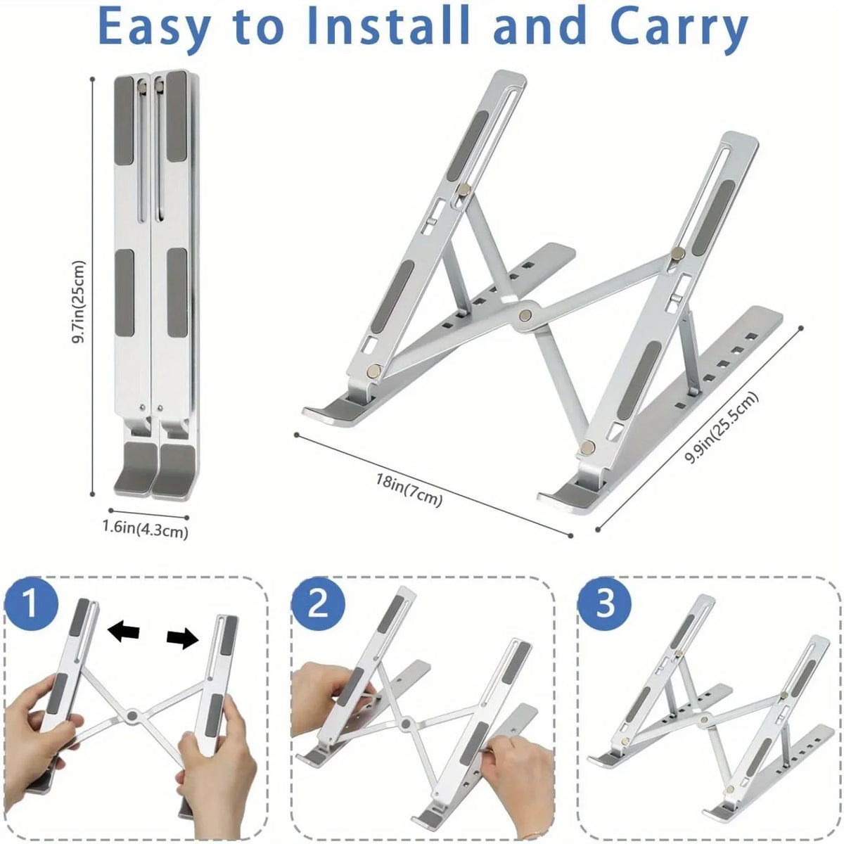 Support pliable pour ordinateur portable