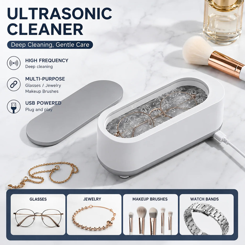 Mini machine de nettoyage pour bijoux et lunettes
