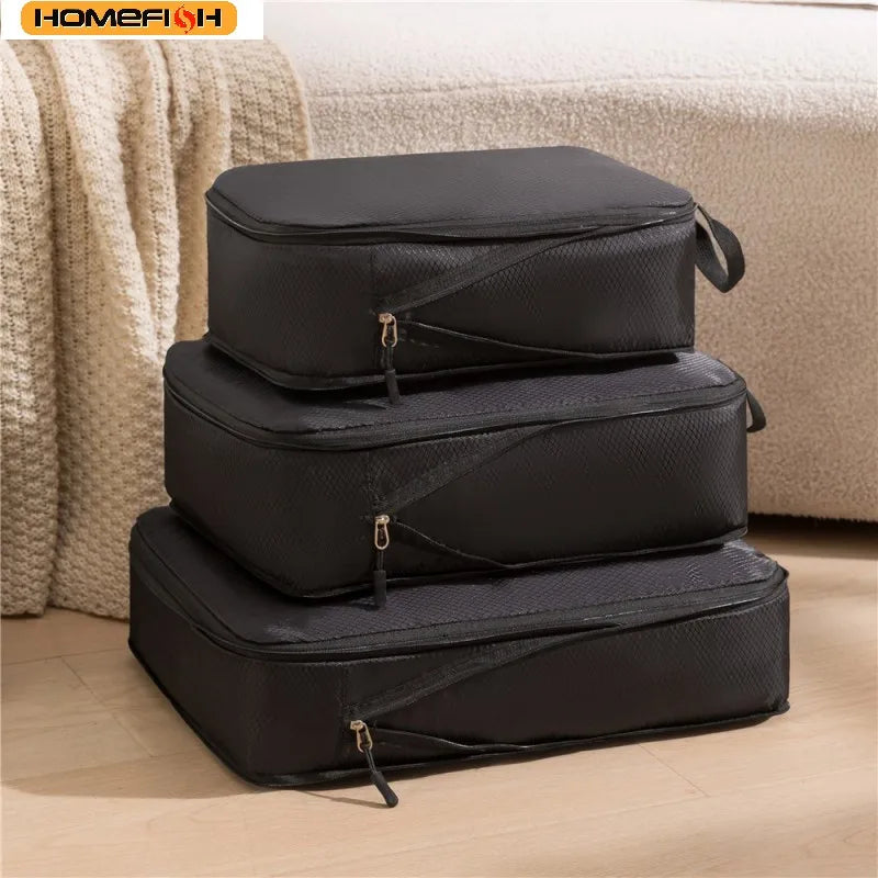 Sacs de rangement compressibles pour valise (lot de 3)