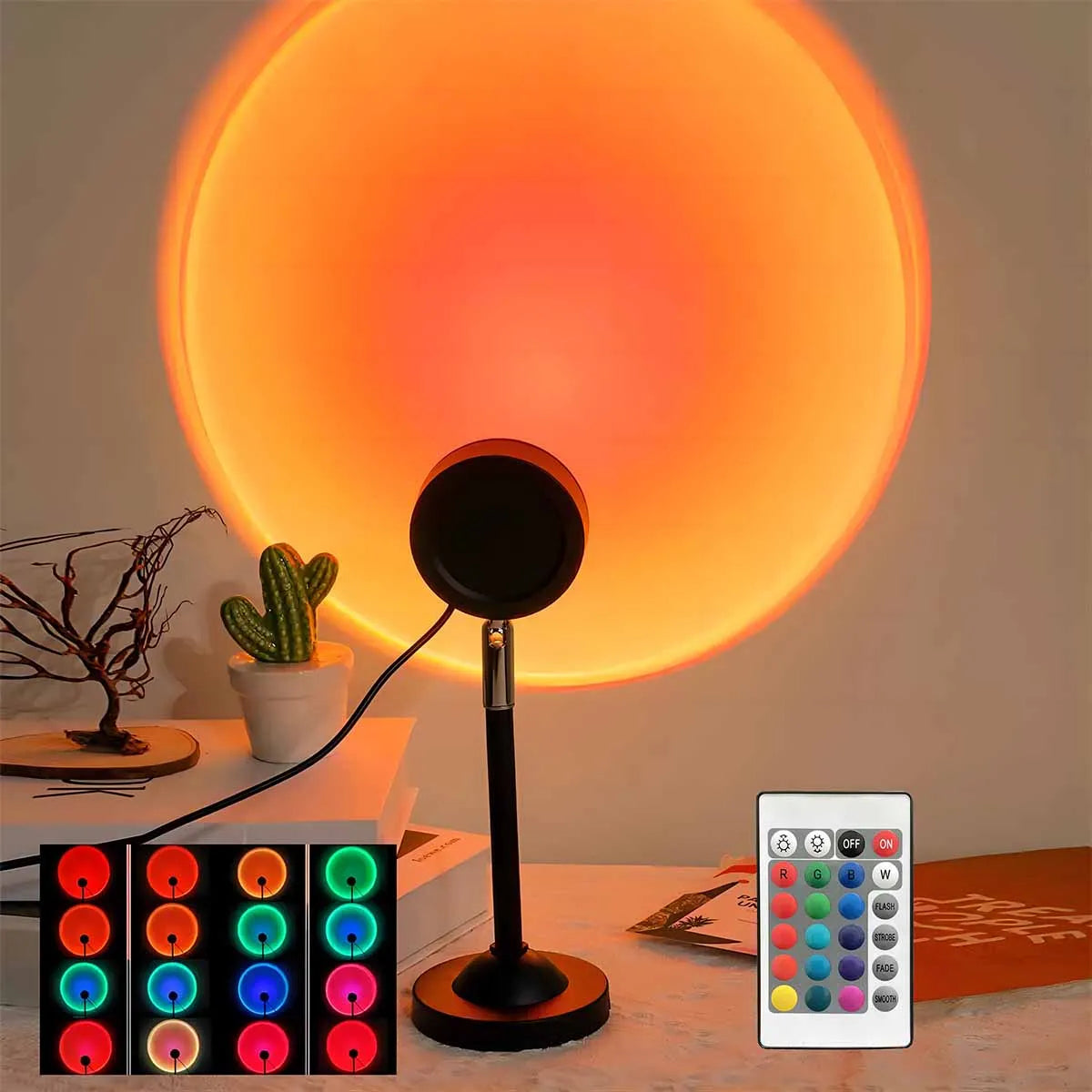 Lampe projecteur coucher de soleil