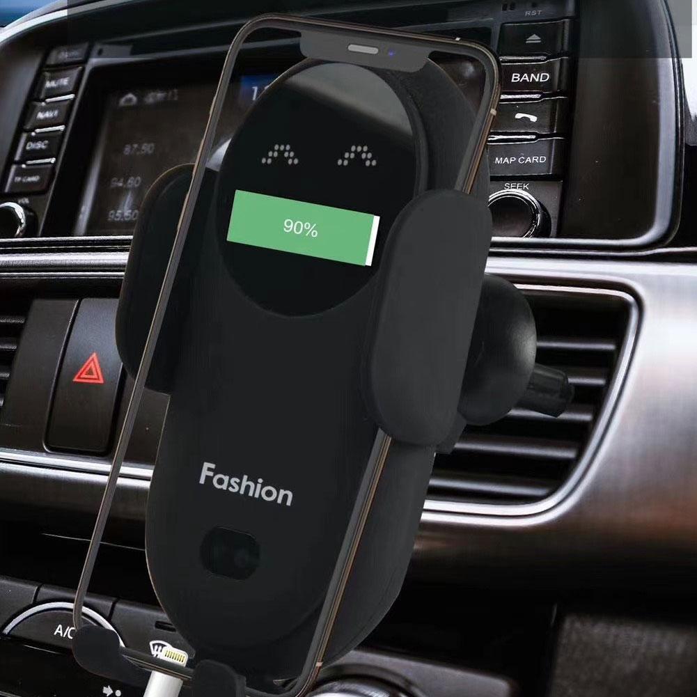 Support voiture à serrage auto et charge sans fil