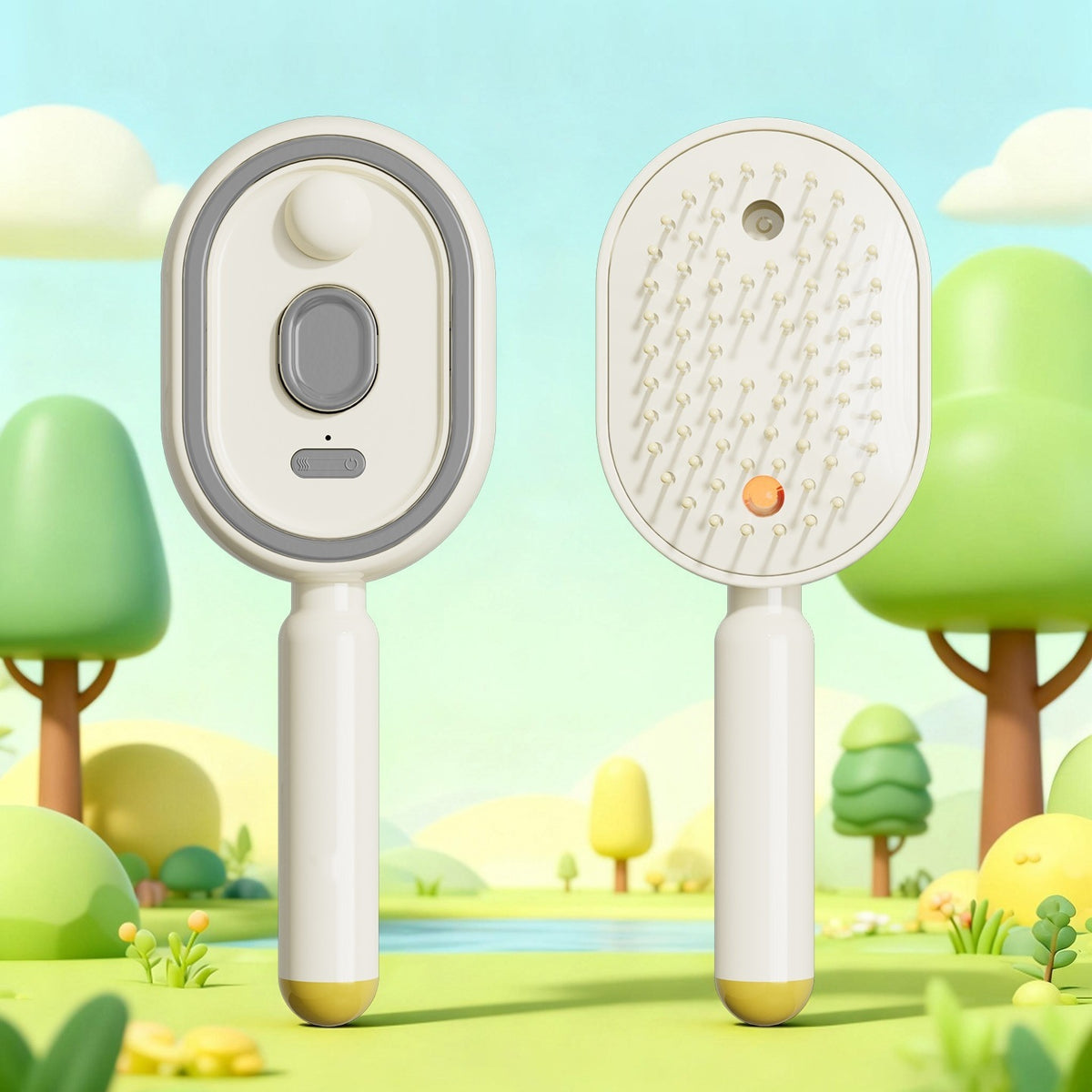 Brosse de massage du cuir chevelu à brume